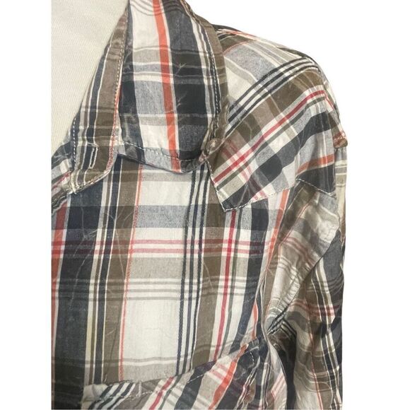 Levi’s Vintage Pearl Snap Button Down Plaid Long Sleeve Multi-Color Men’s Shirt - Picture 5 of 10